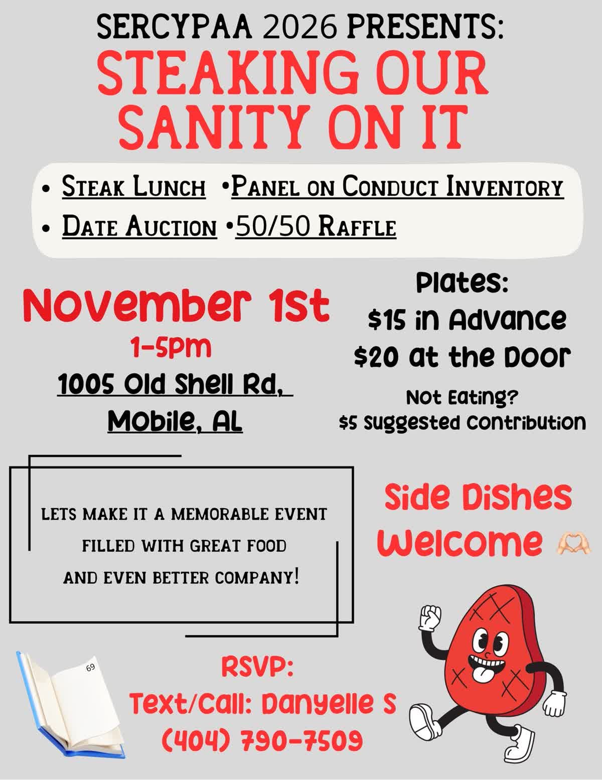 Steaking Our Sanity On It fllyer